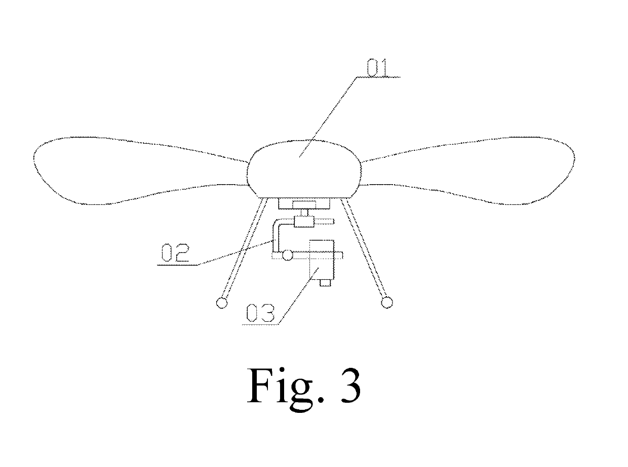 Lens scanning mode hyperspectral imaging system and rotor unmanned aerial vehicle