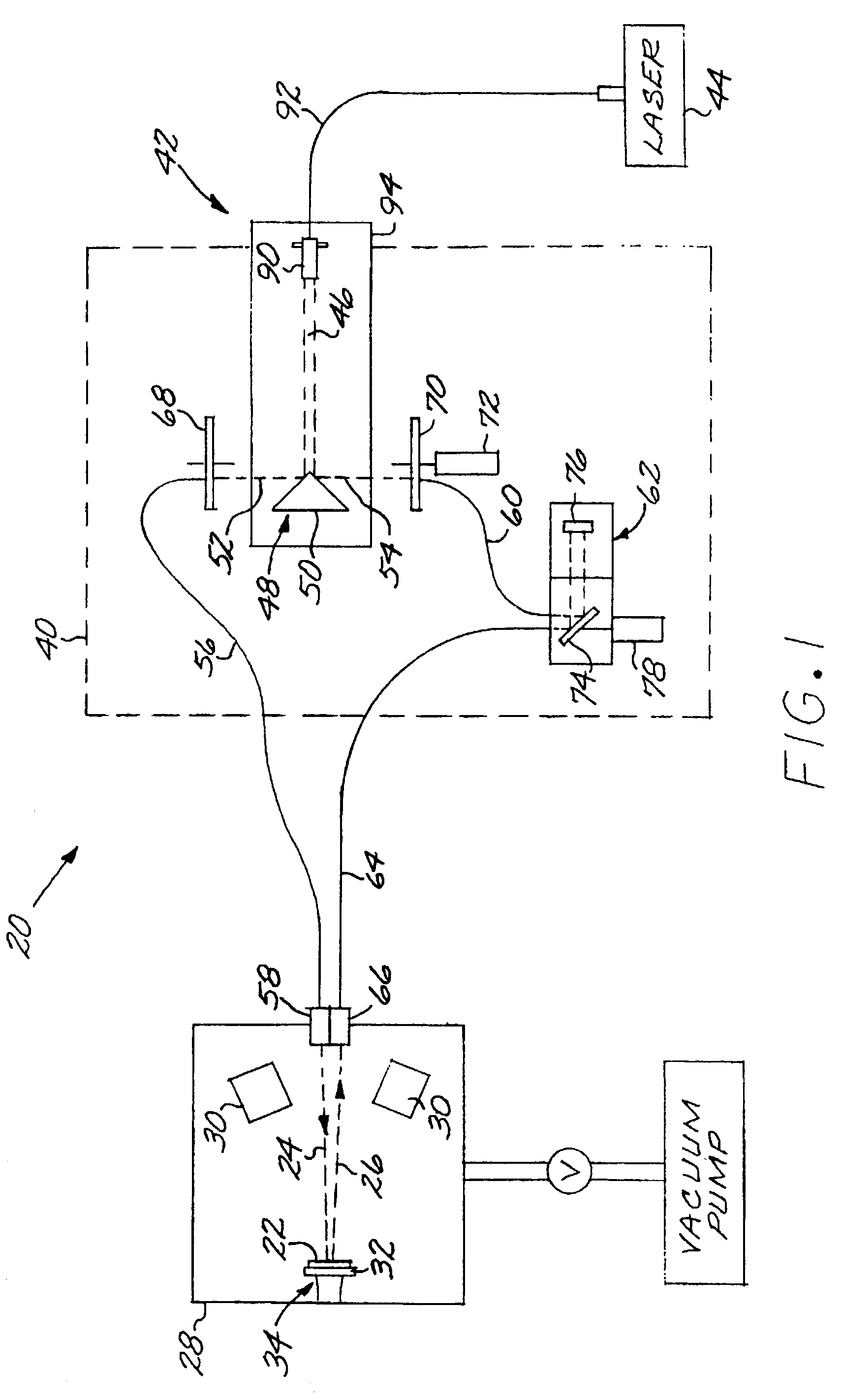 Optical measurement apparatus with laser light source