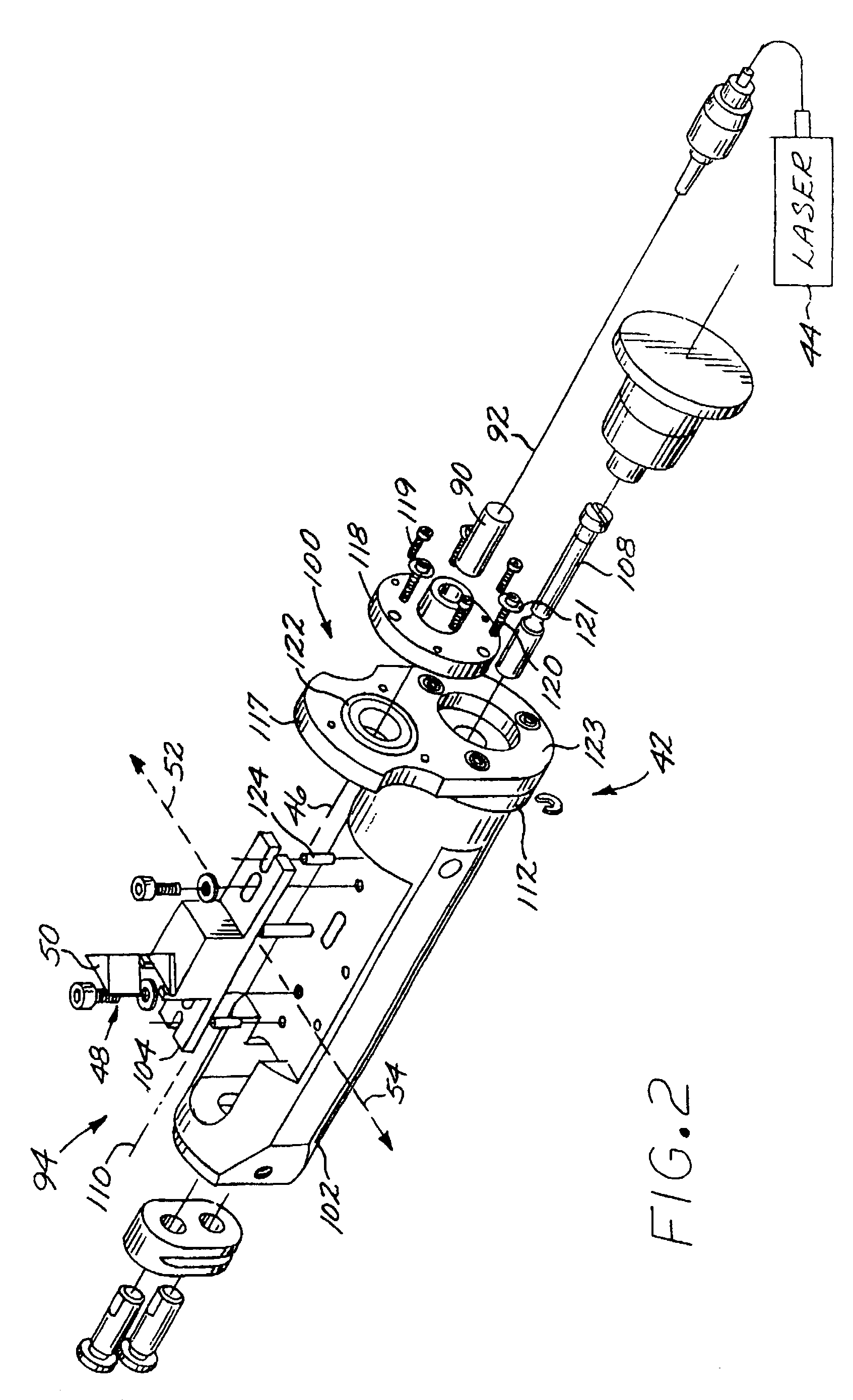Optical measurement apparatus with laser light source