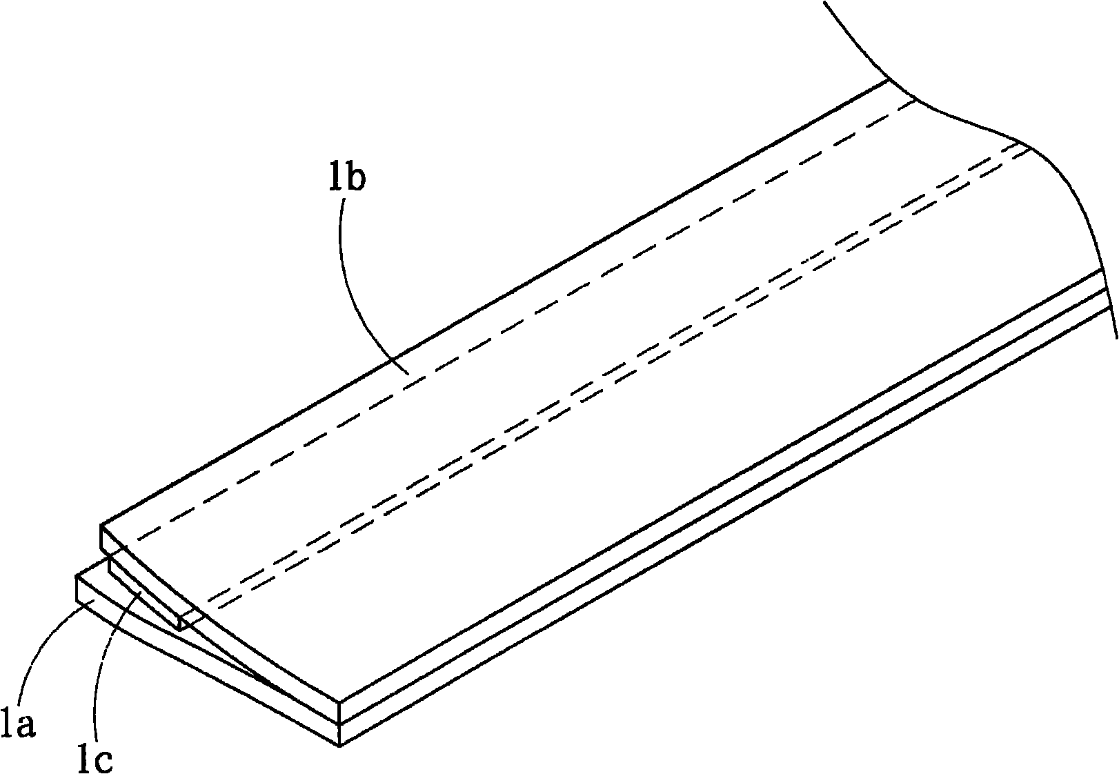 Continuous inflatable air sealing member and manufacturing method thereof