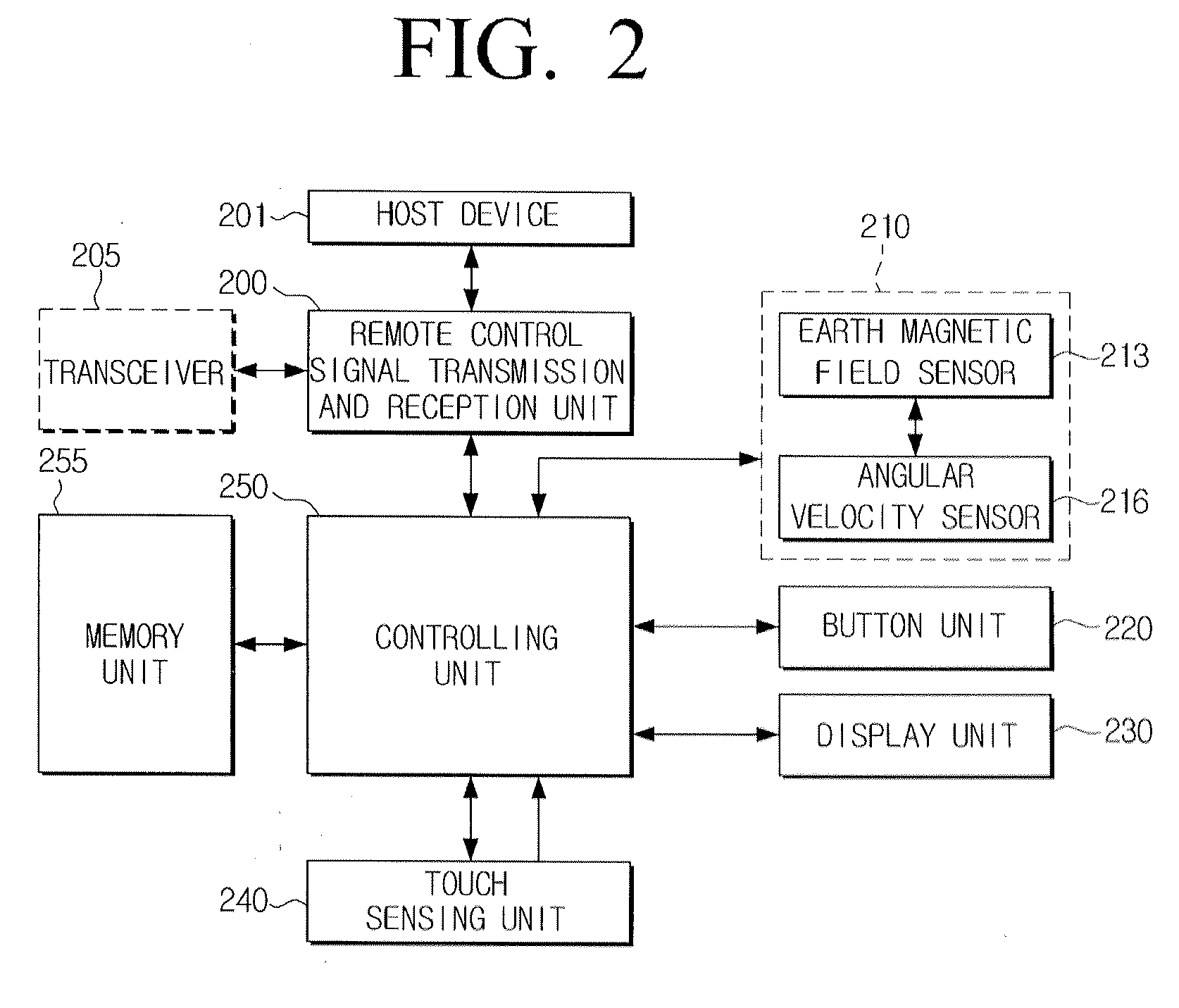 Remote controller to set operating mode using angles, method of setting operating mode thereof, and method of determining host device