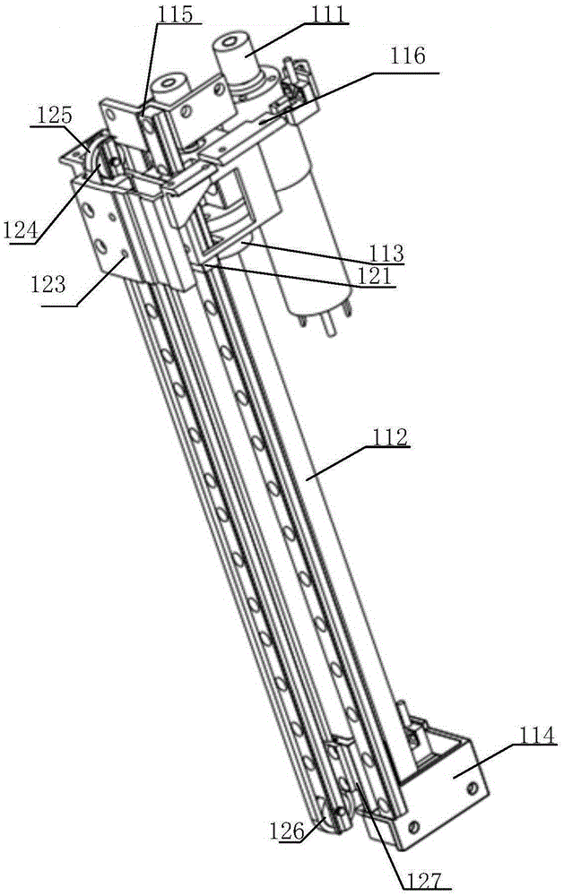 Multistage robot lifting device and lifting method