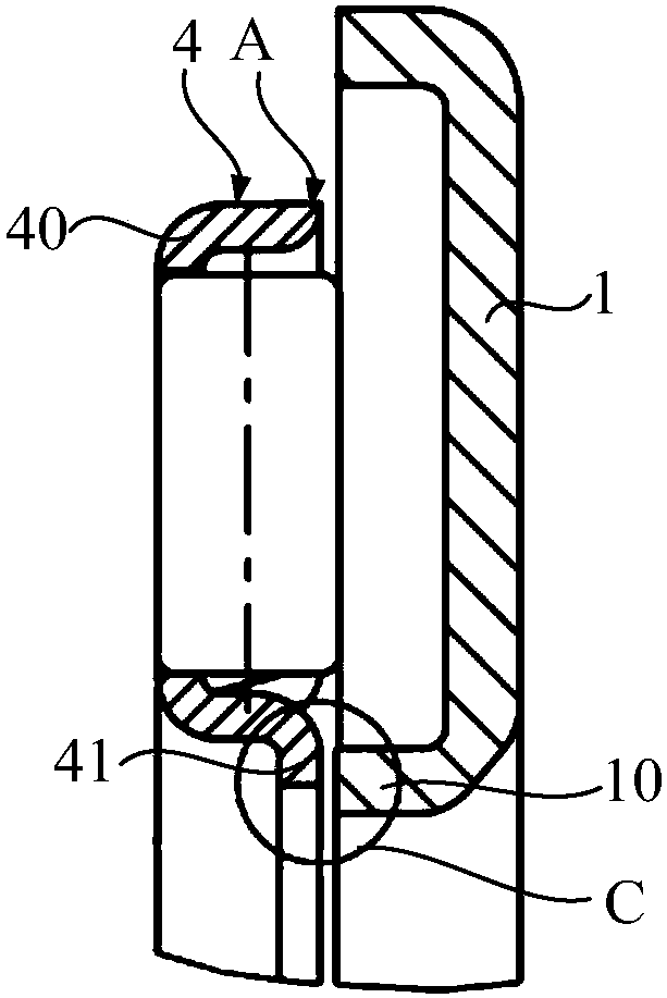 Thrust bearing and holder used for thrust bearing