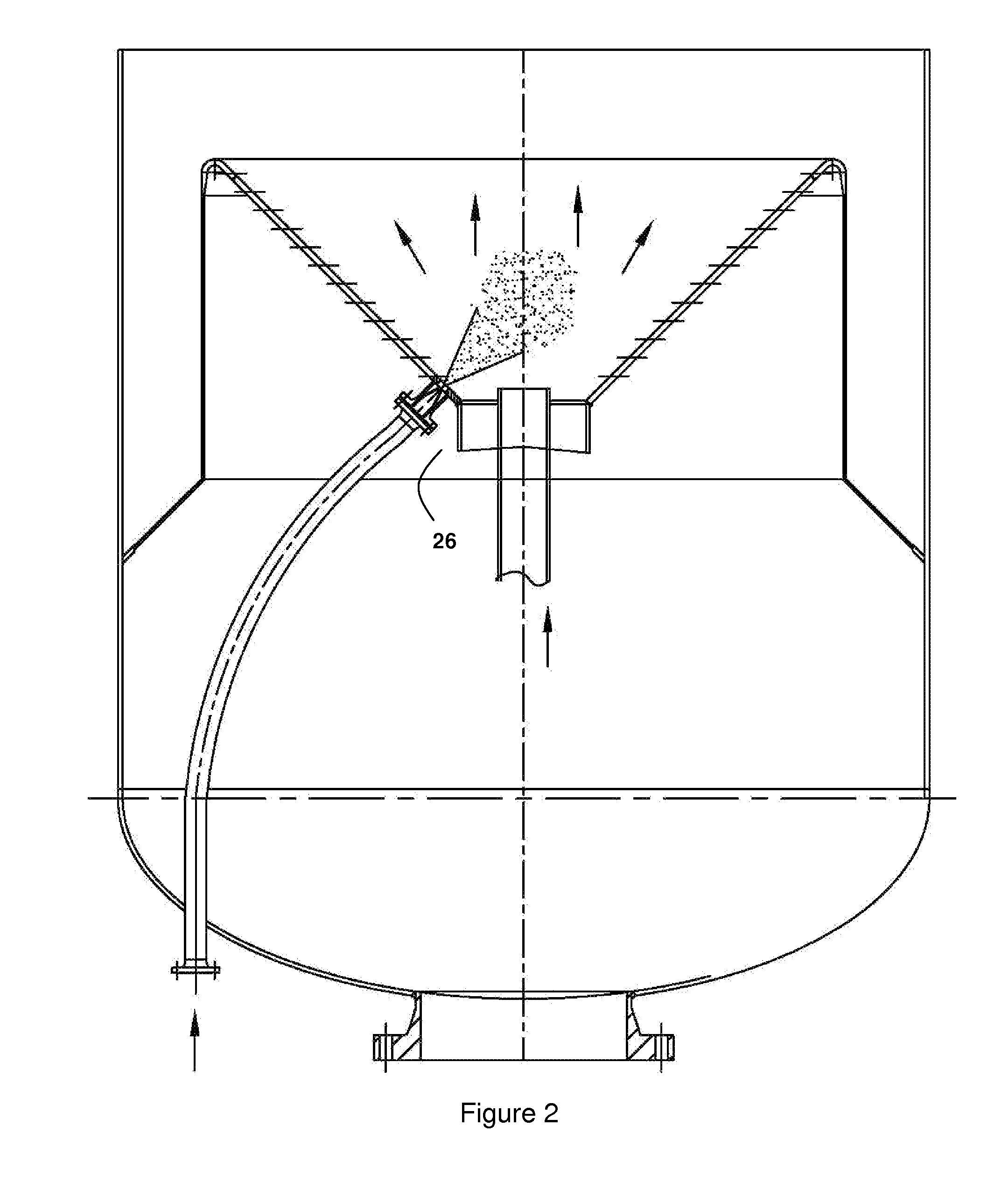 Method and apparatus for particle recycling in multiphase chemical reactors