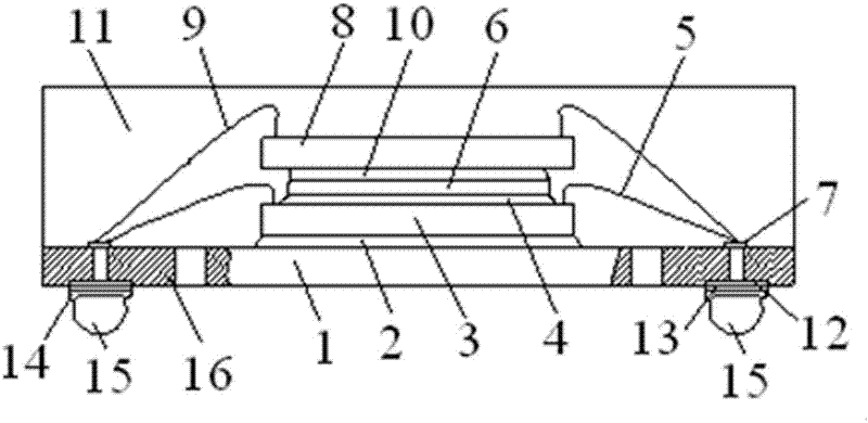 Multilayer spacer type IC (Integrated Circuit) chip stacked package of substrate and production method of package
