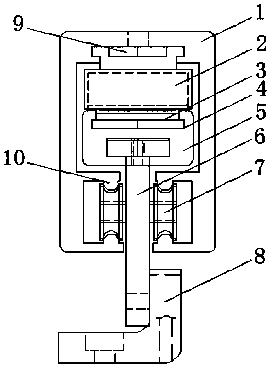 Double-leaf suspension door of permanent magnet synchronous linear motor