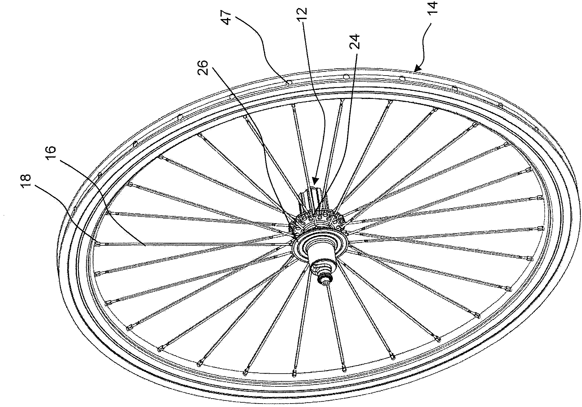 Bicycle wheel and relative manufacturing process