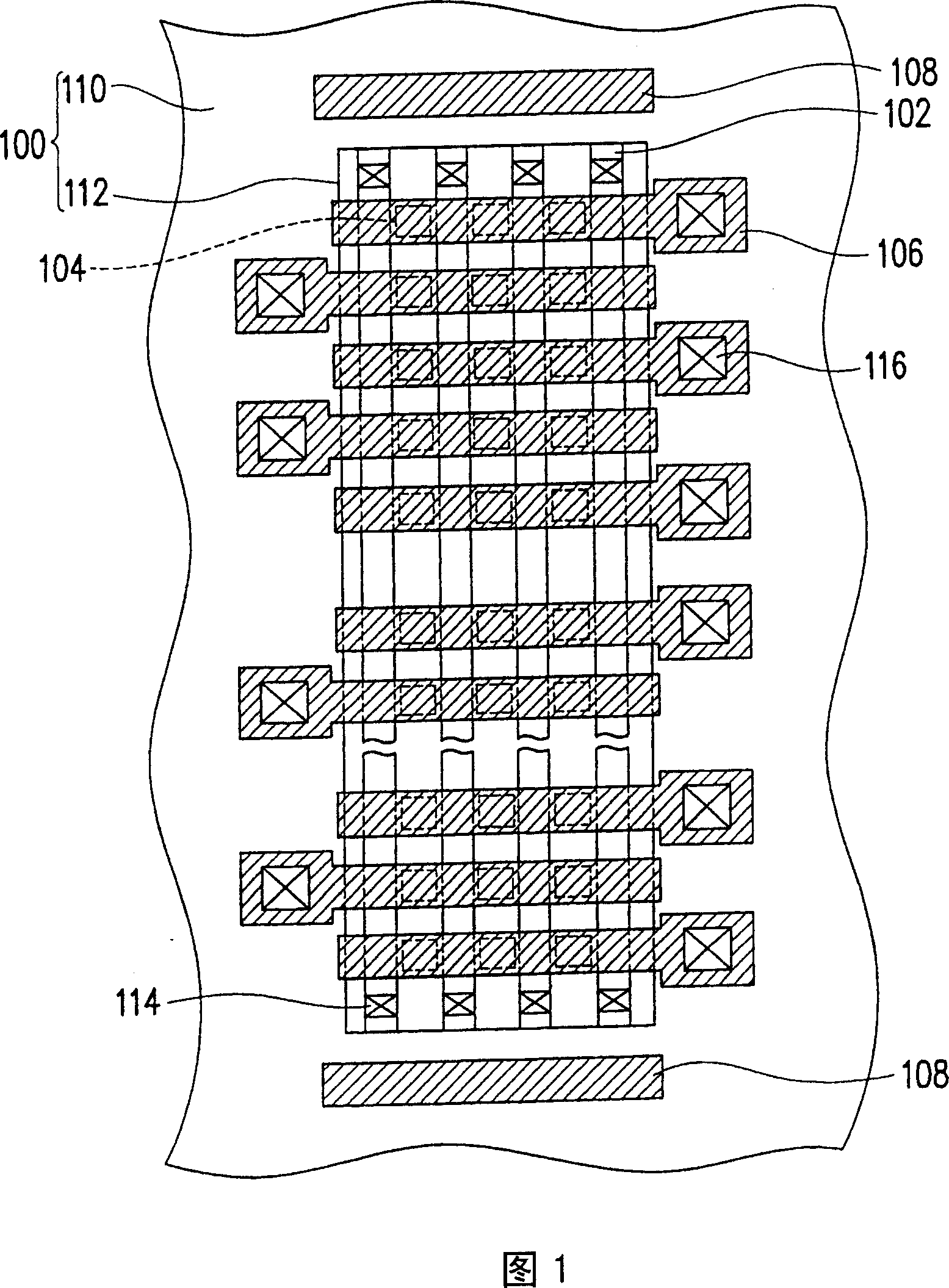 Layout structure of non-volatile memory