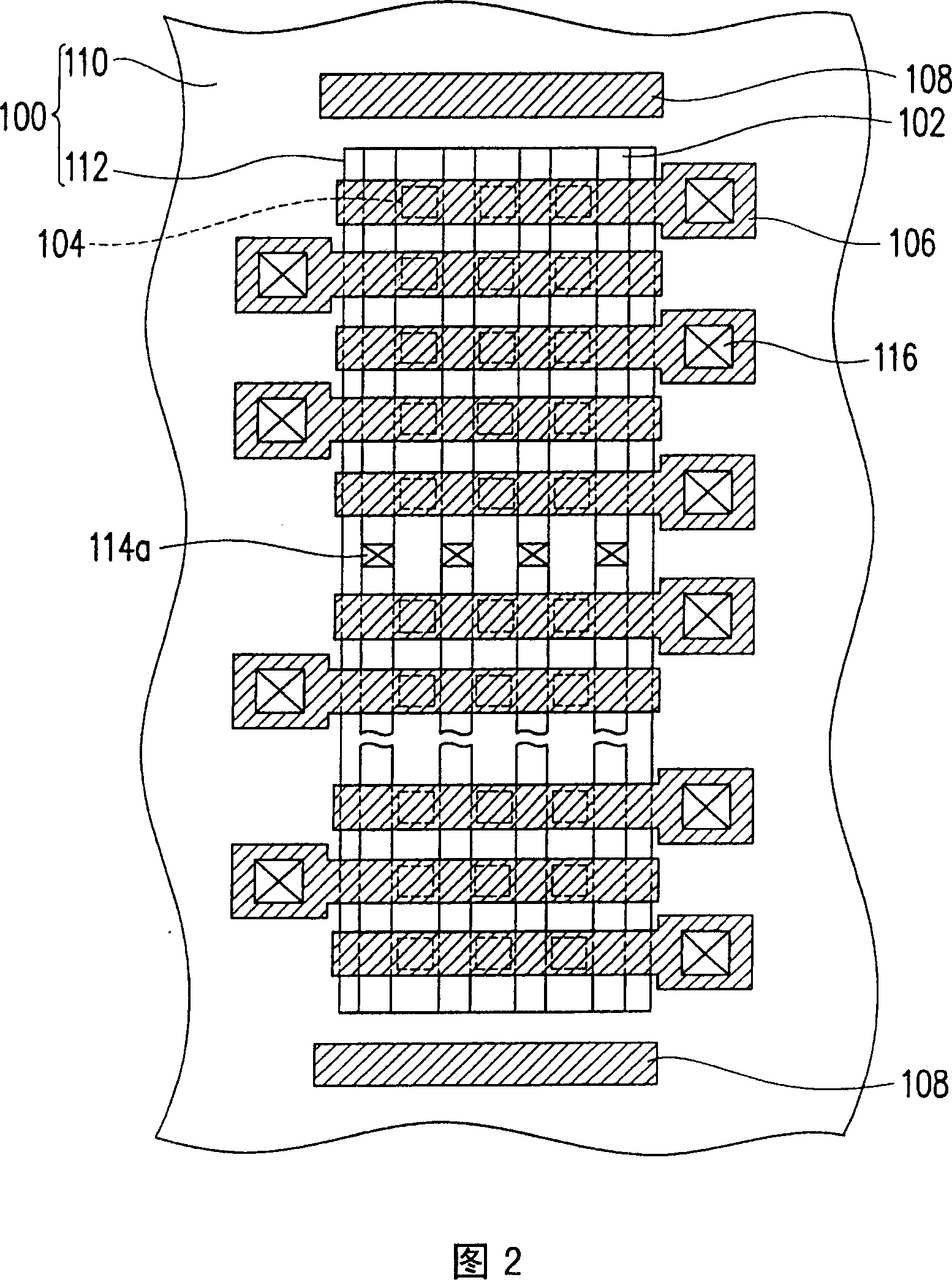 Layout structure of non-volatile memory