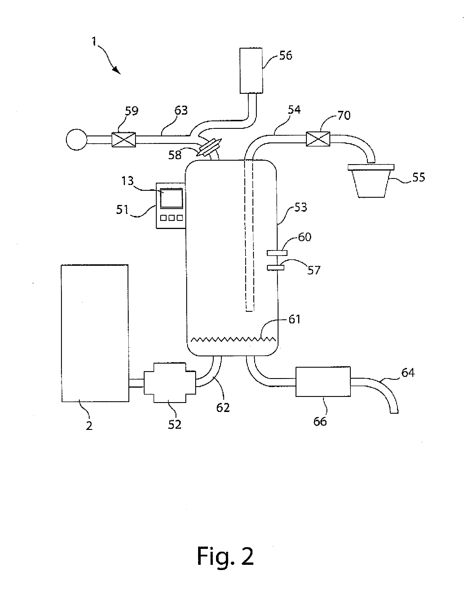 Drain for beverage forming machine