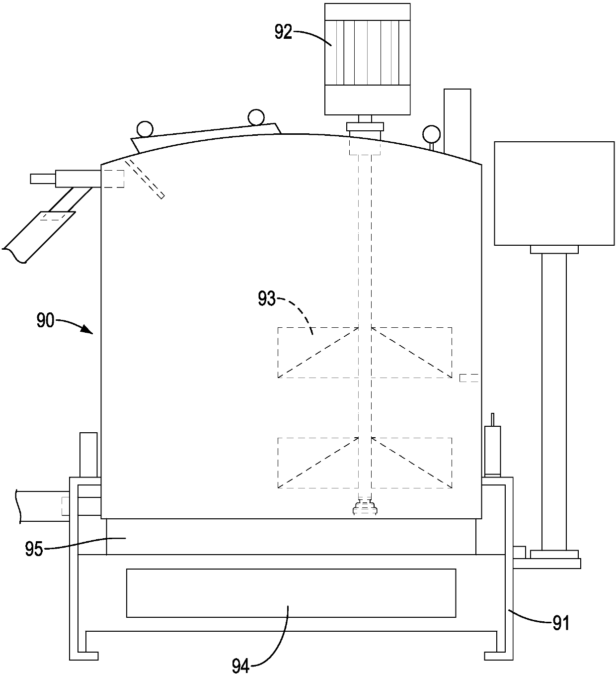 Microbial enzyme fermentation device