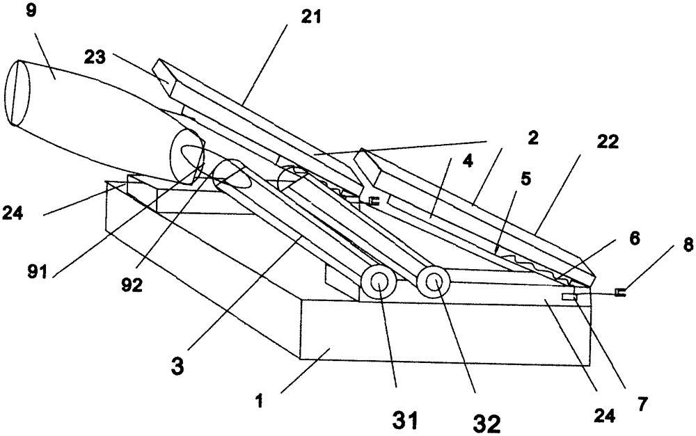 An agricultural gas treatment system