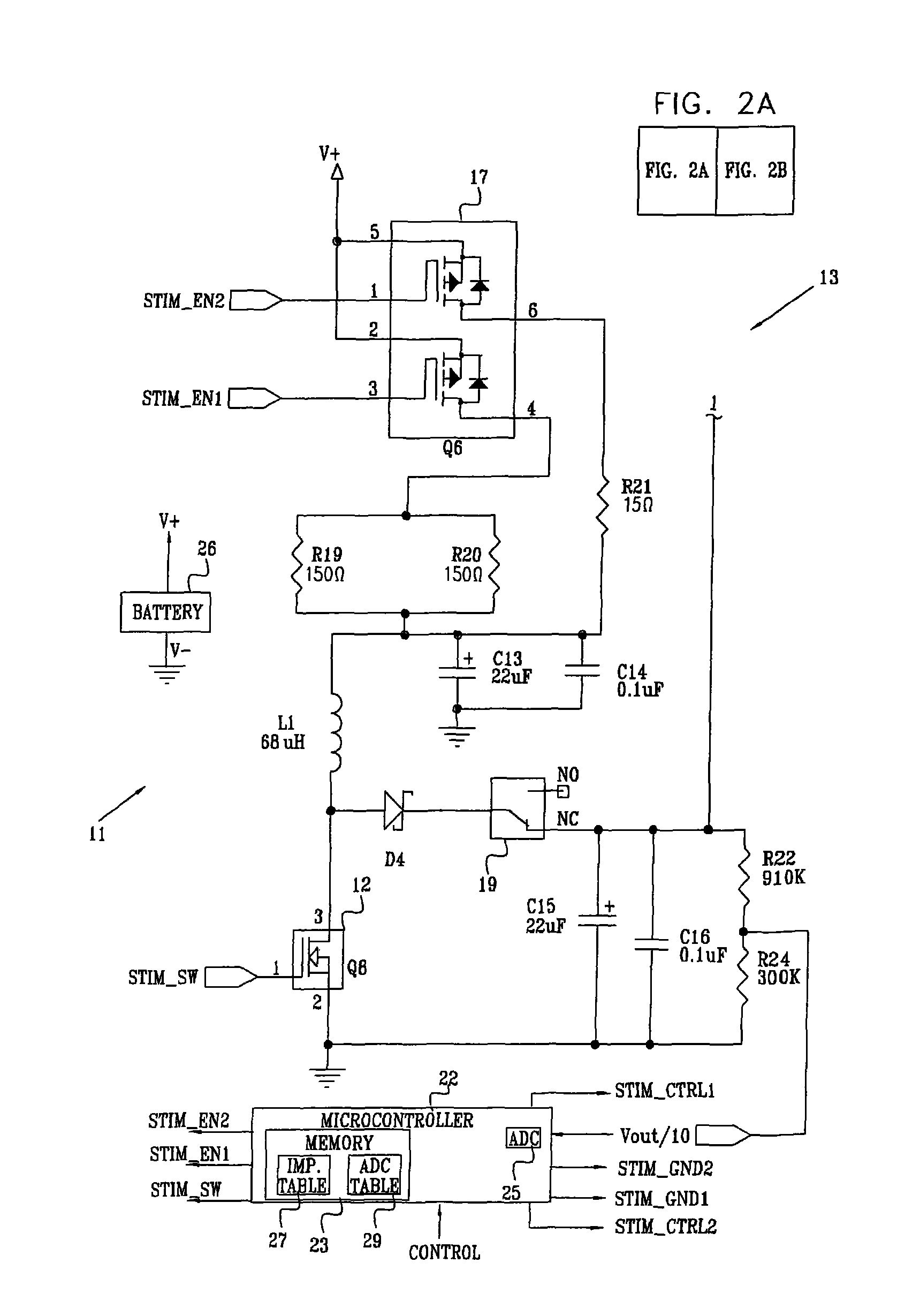 Efficient dynamic stimulation in an implanted device