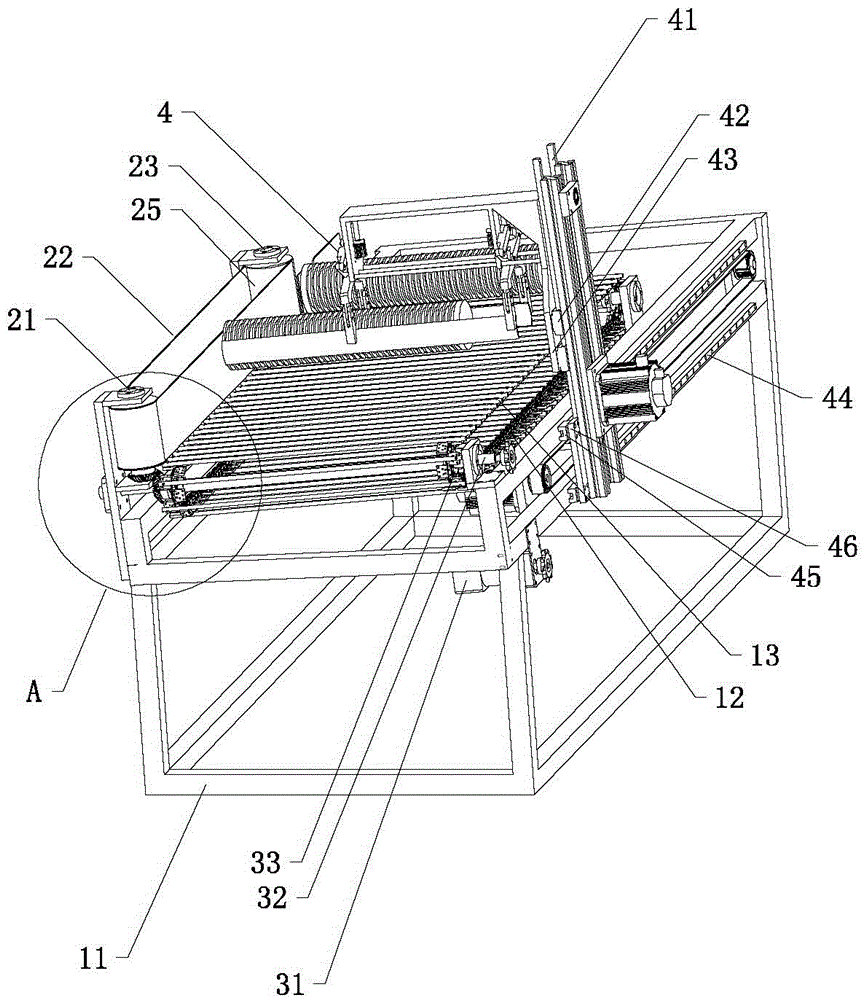 A kind of conveying device and conveying chain group