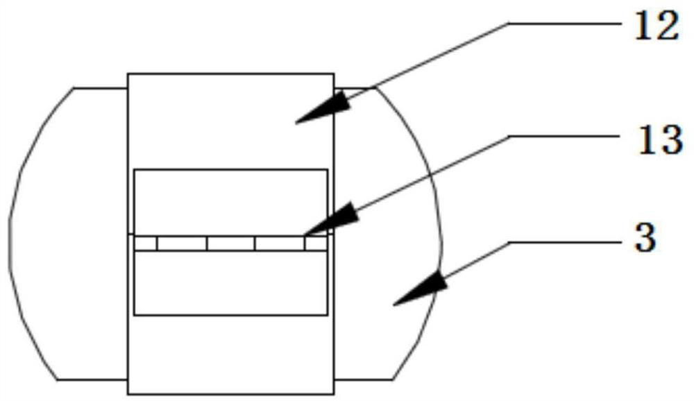 Device for nuclear power station pipeline crevasse sealing and strength protection