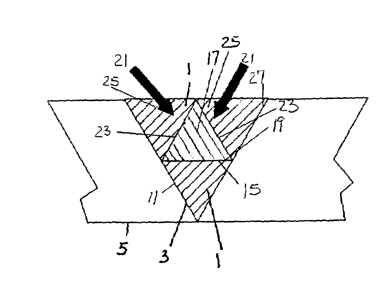 Repair with feedstock having conforming surfaces with a substrate