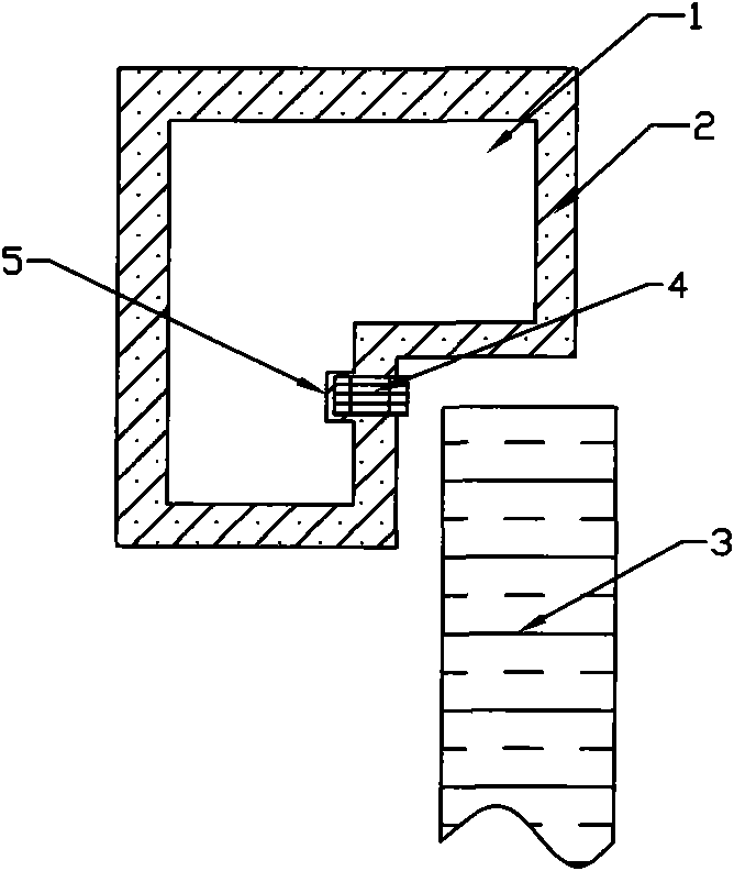 Cast-in-situ fire-proof door and method for manufacturing same