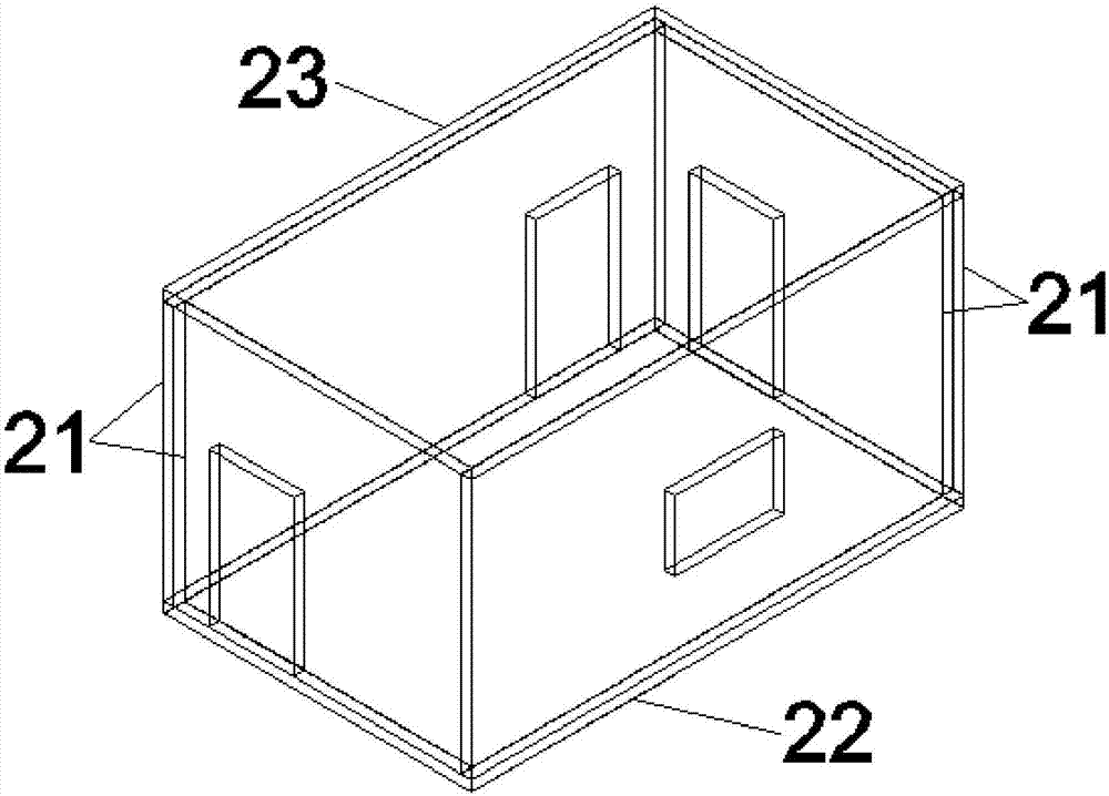 Overall assembly type frame structure house