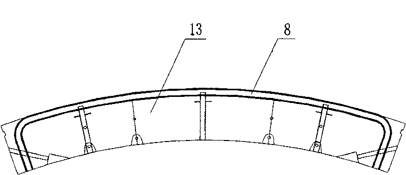 Construction method for exchanging shield ventral brush