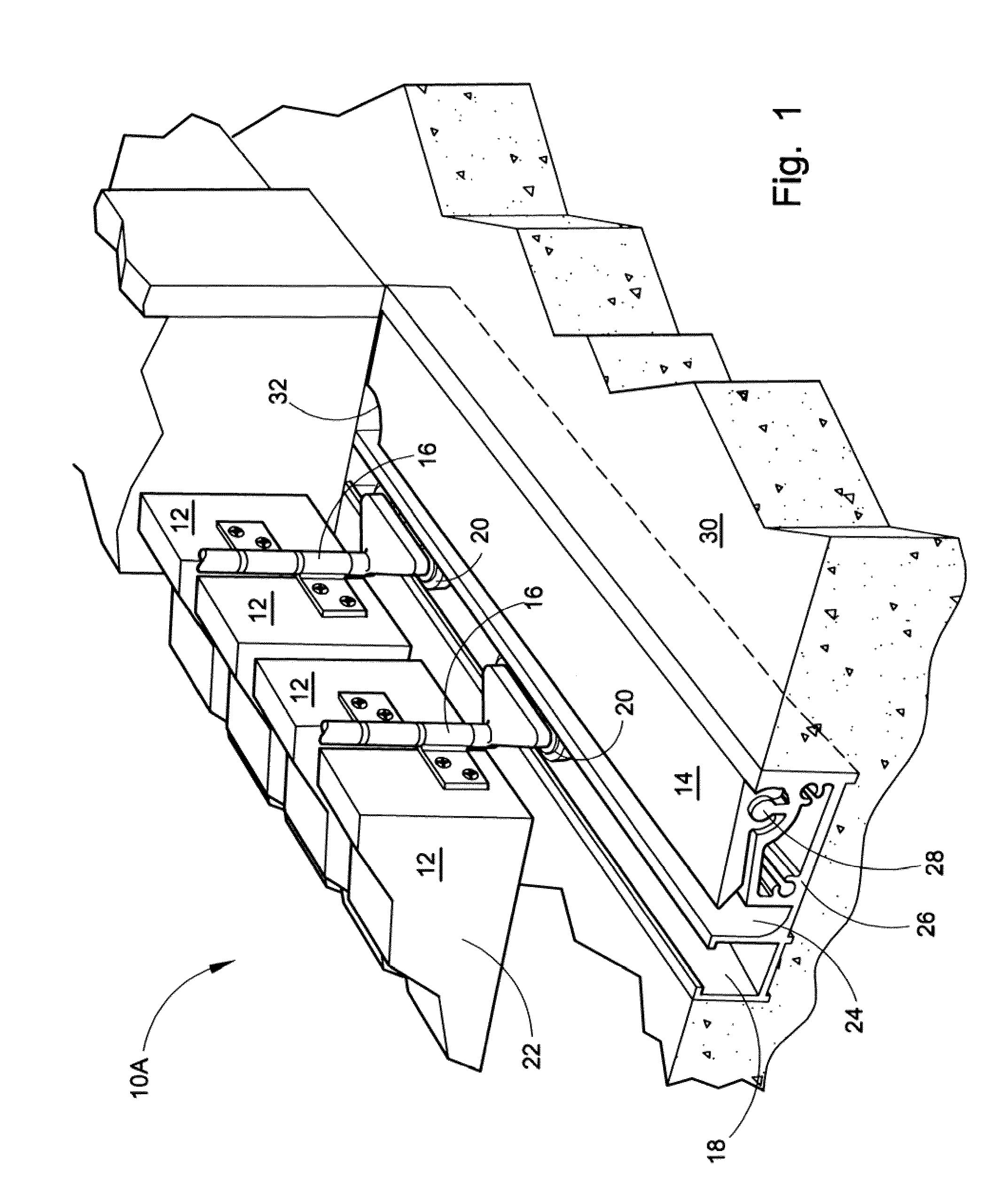 Zero step sill extruded flush threshold door seal system