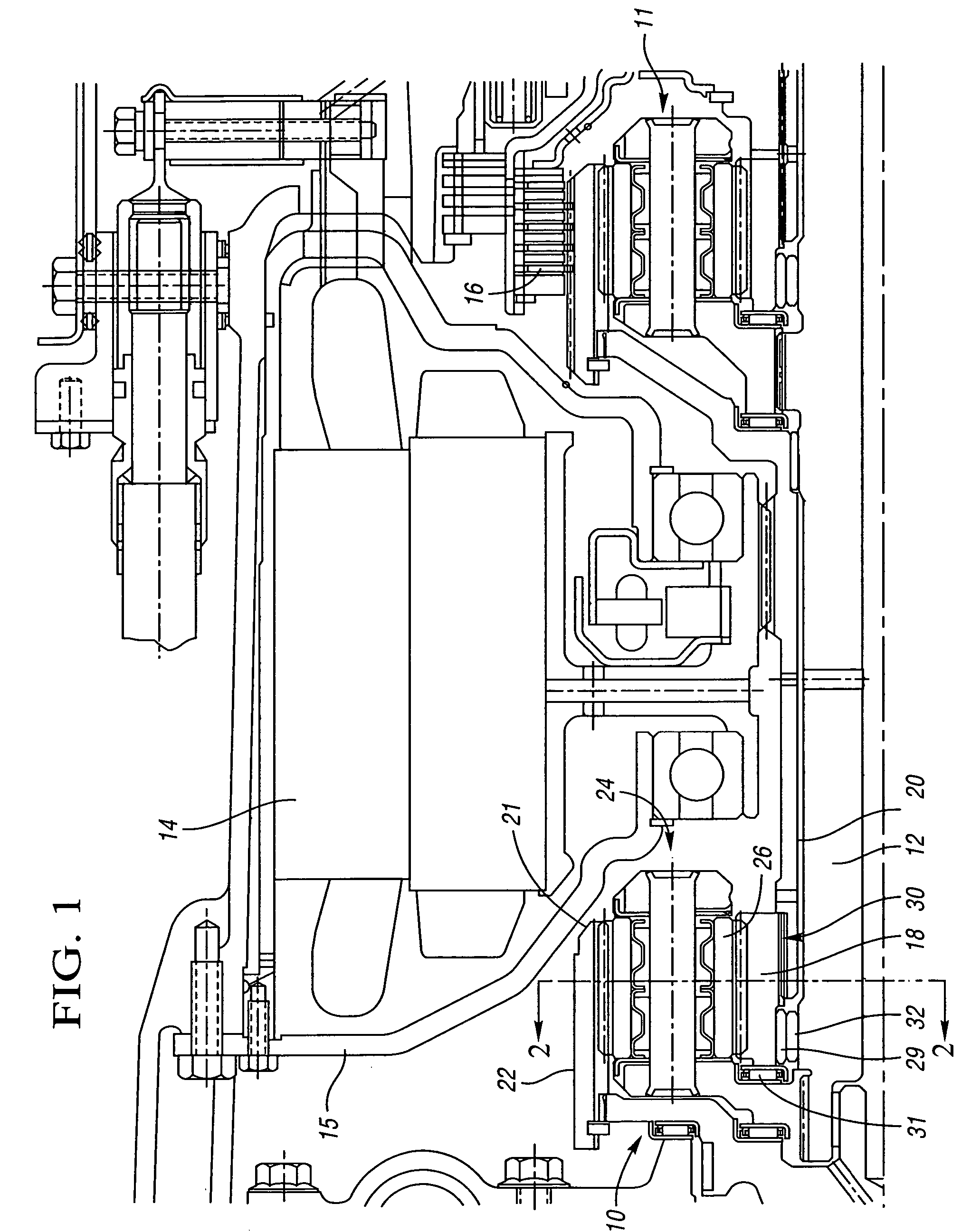 Splined sun gear and method for compact electro-mechanical transmission