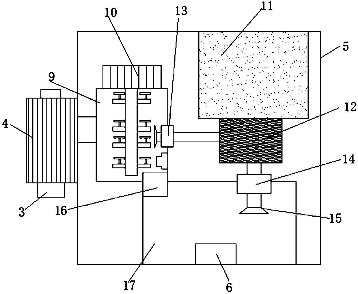 Sewage treating device of septic tank