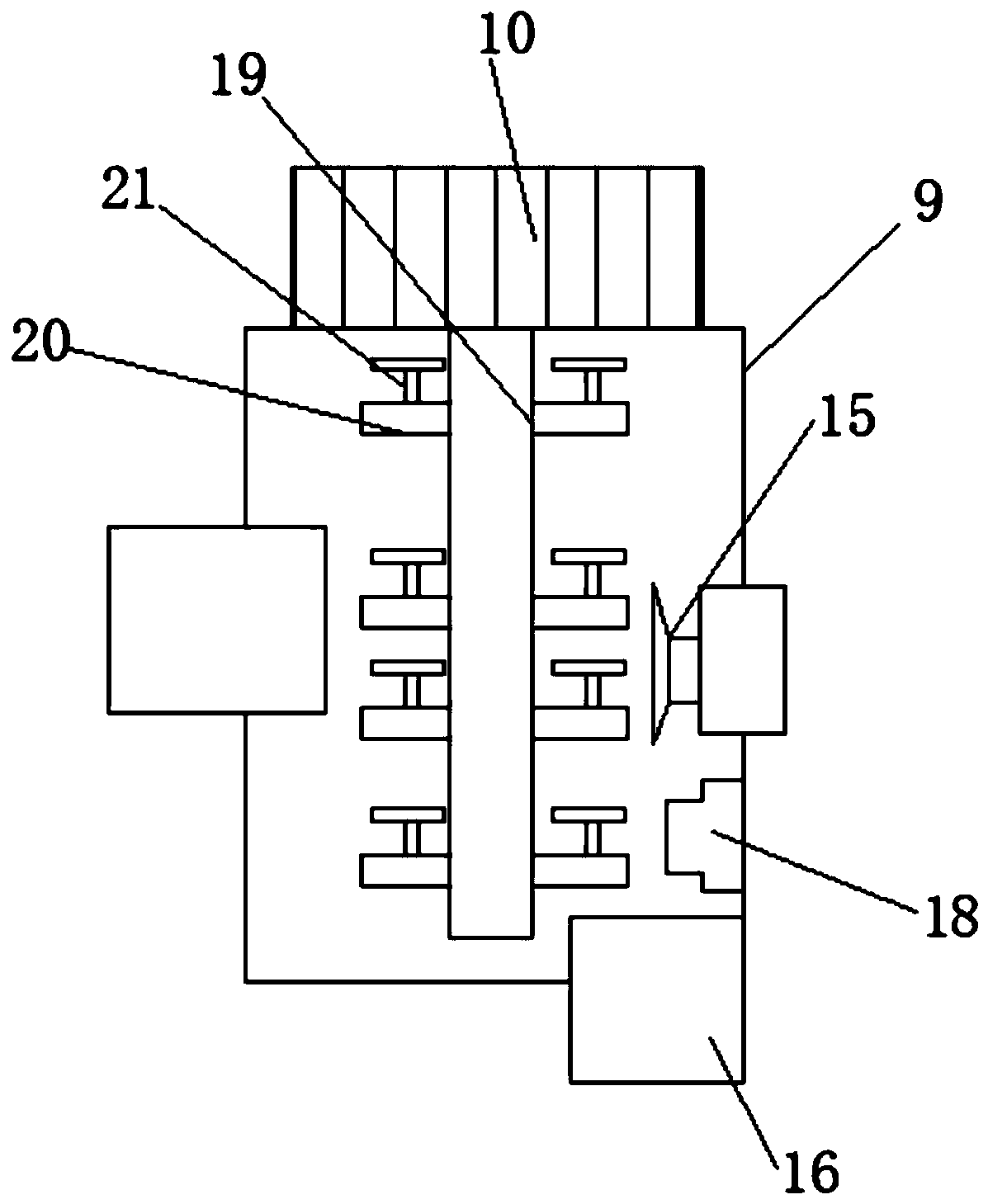 Sewage treating device of septic tank