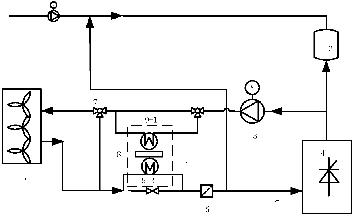 Thermoelectric refrigeration auxiliary direct-current power transmission converter valve cooling system