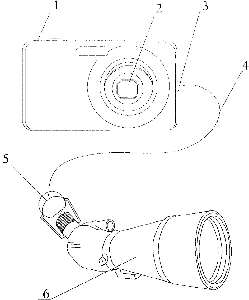 Digital camera capable of externally connecting camera