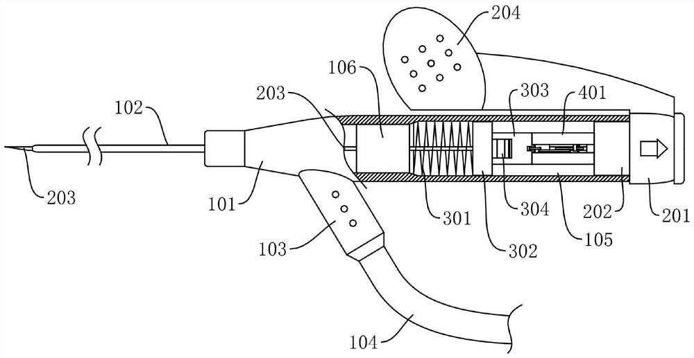 Safe indwelling needle