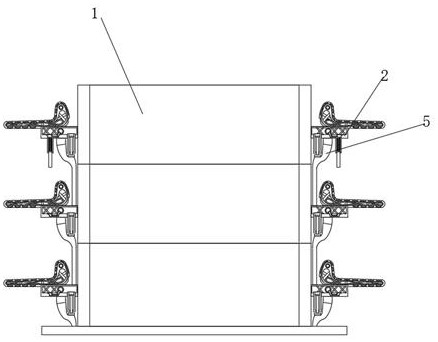 Buckling mechanism of casting mold