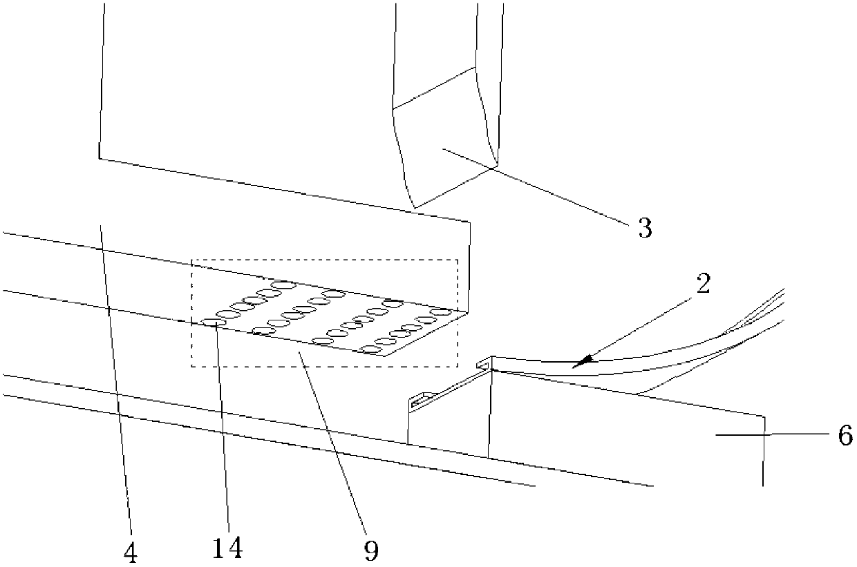 Transverse band sticking device for band punch of corrugated case