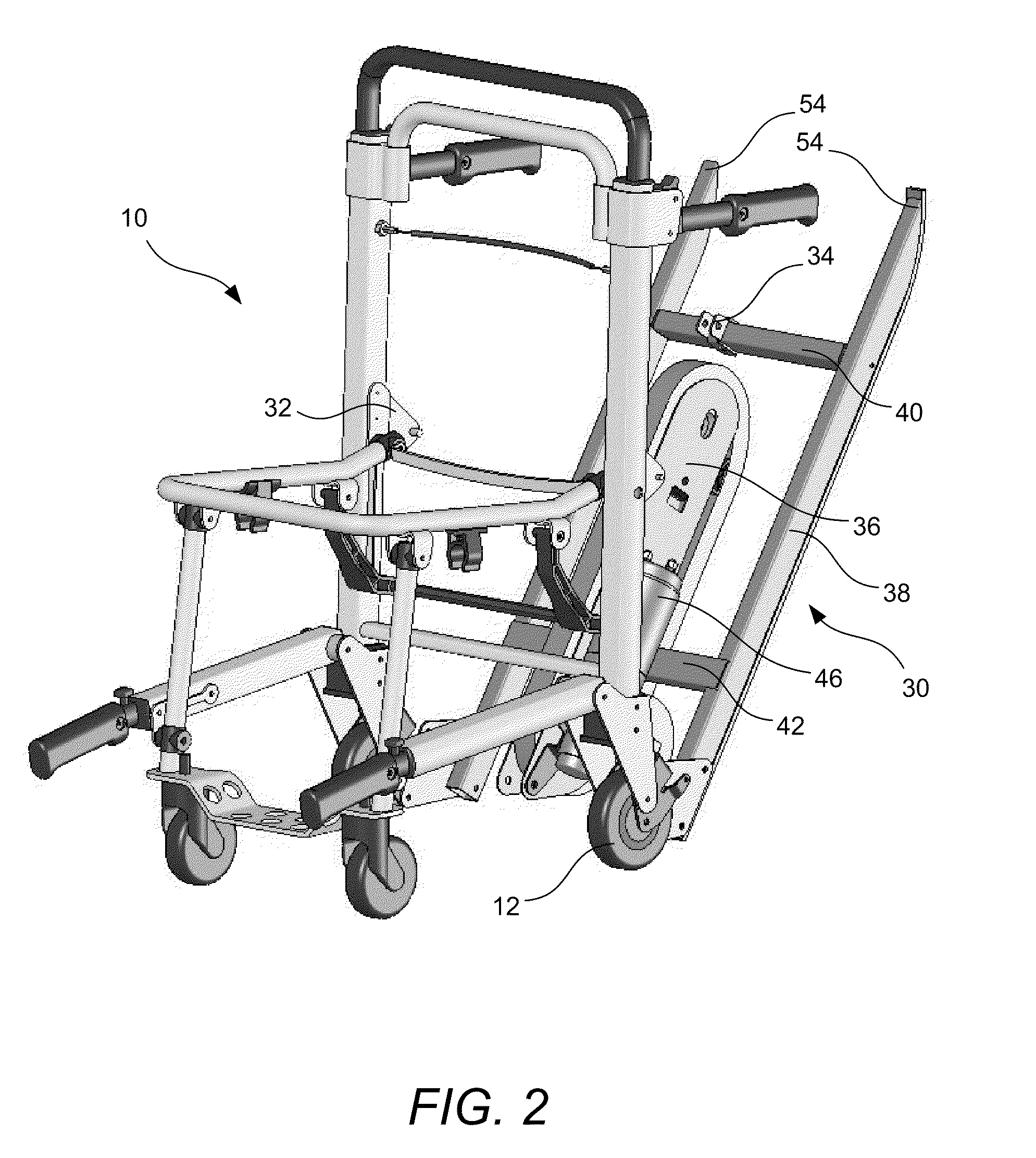Motorized sled for stair chairs