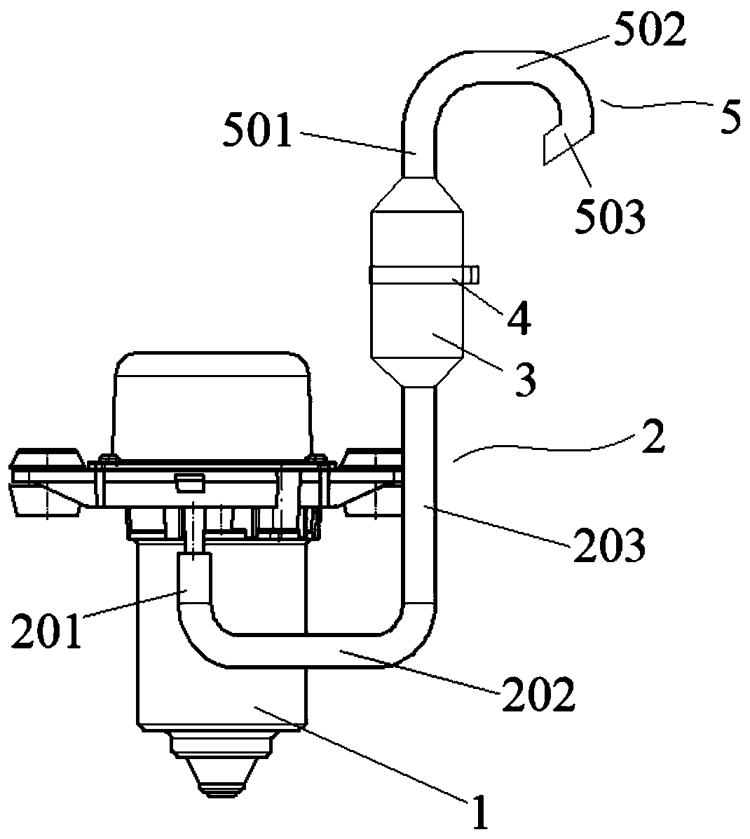 Vacuum pump waterproof device and automobile