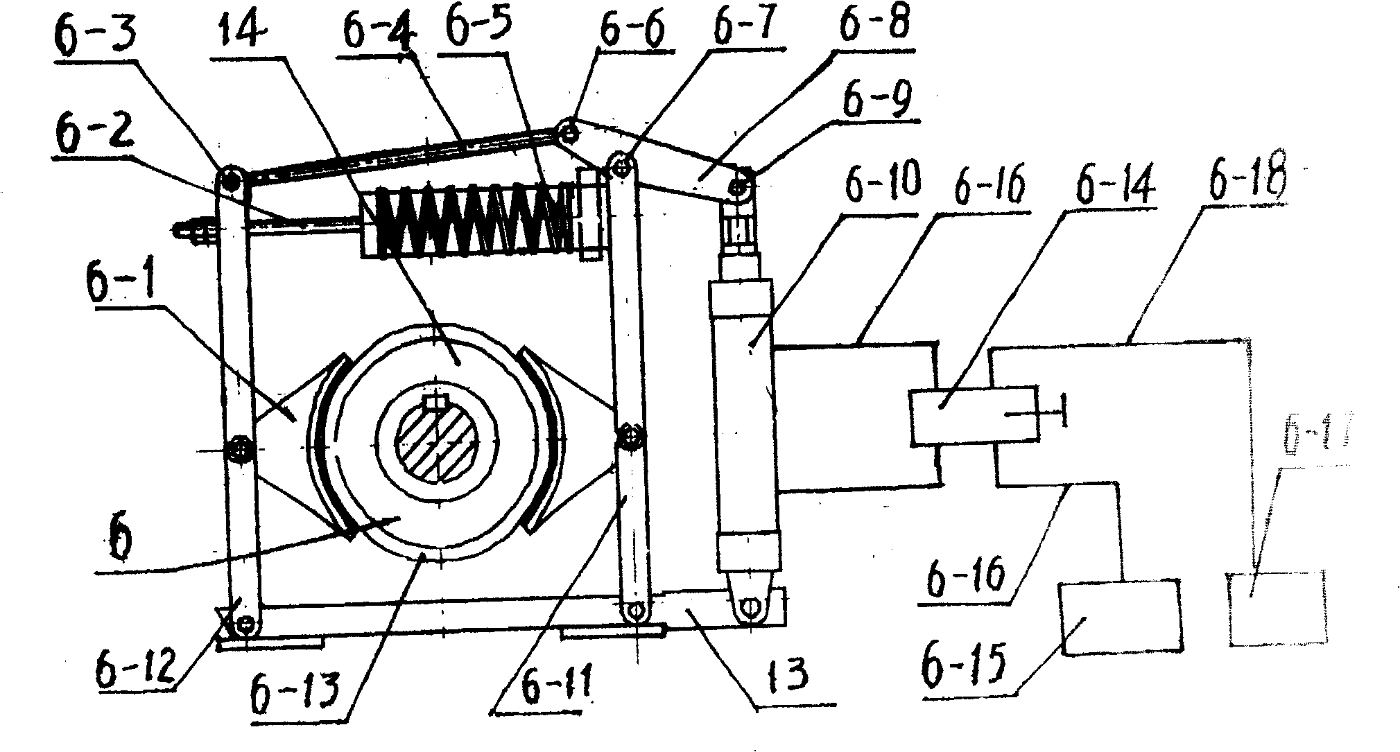 Power driven and braking equipment of pressing machine driven by servomotor directly