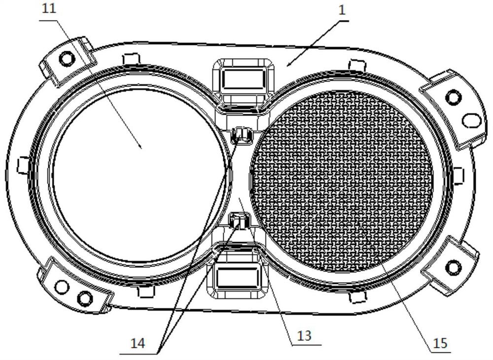 Center control box cup stand