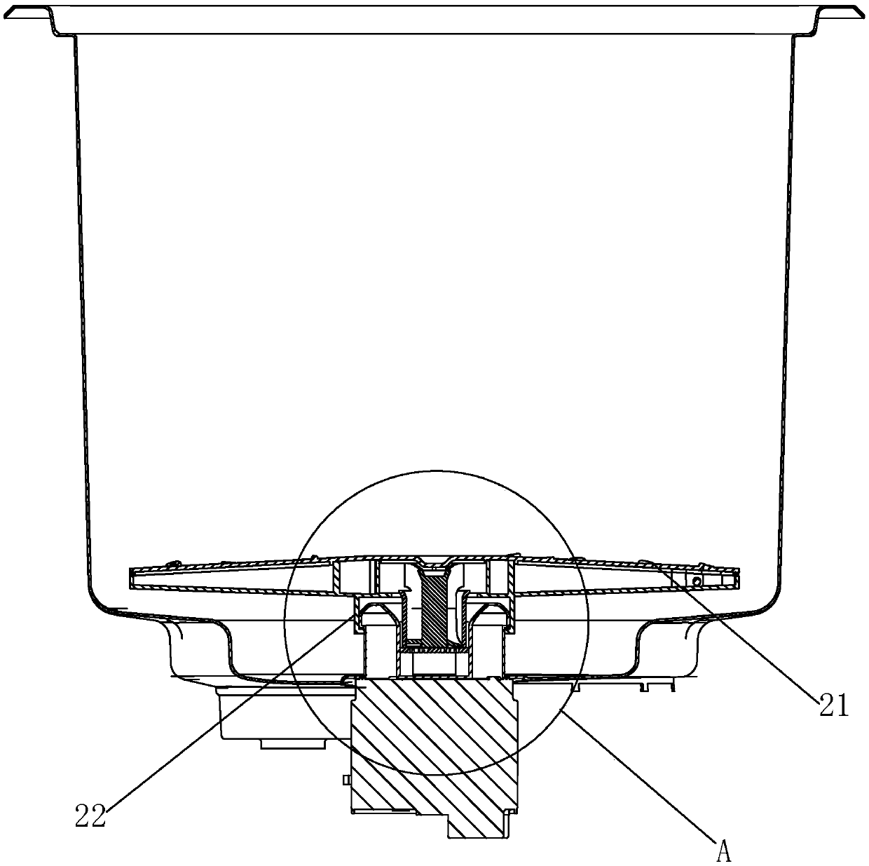 Spraying system and washing machine provided with same