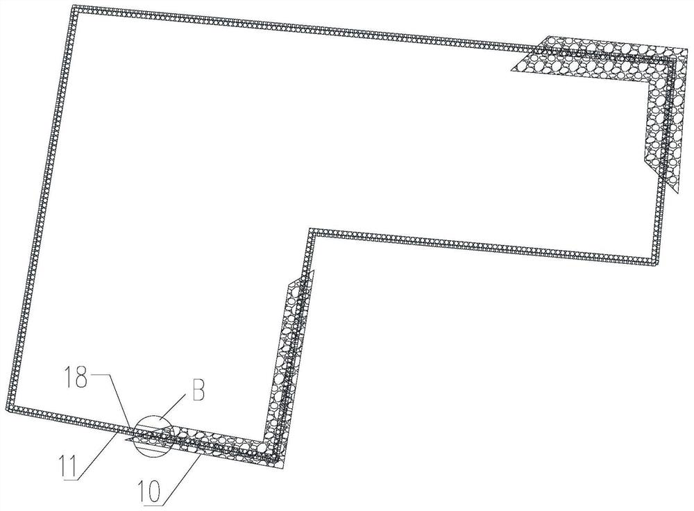 Mixing pile water-stop curtain and construction method for sea reclamation of deep and thick rock areas