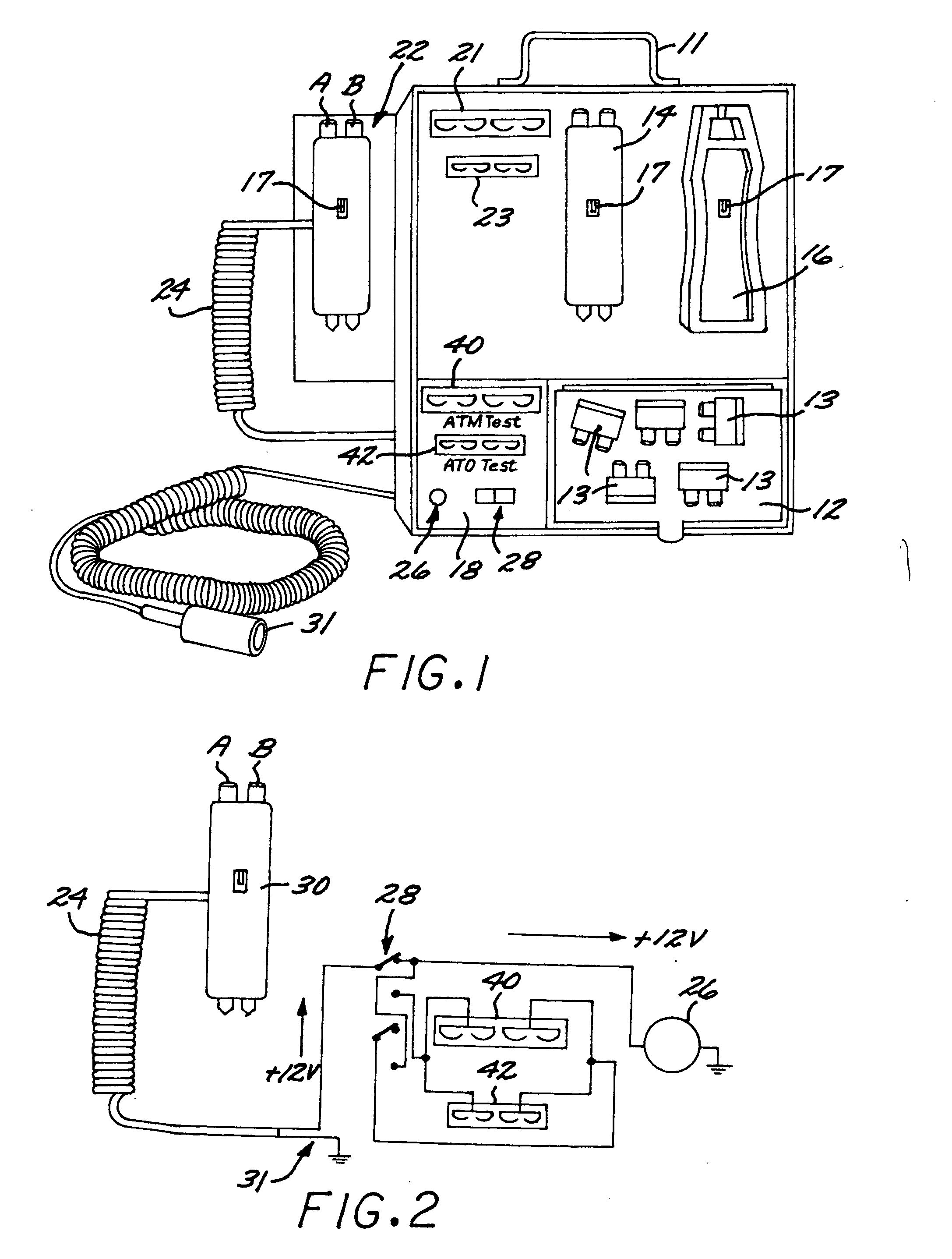 Caddy for fuse related items including fuse prong and receptacle cleaning tools