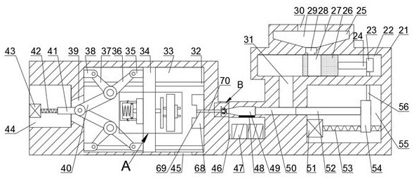 A push-type blanking injection molding machine