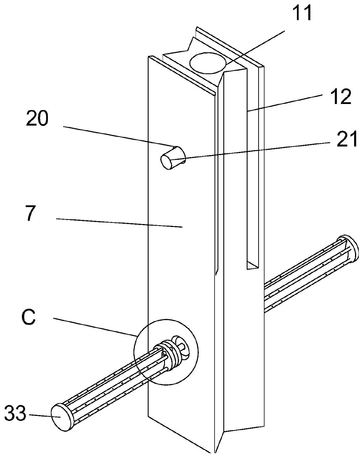 Rice field ditch self-control device