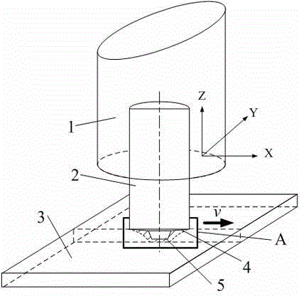 Micro friction stir welding method for small-thickness component and stir shaft shoulder of micro friction stir welding method