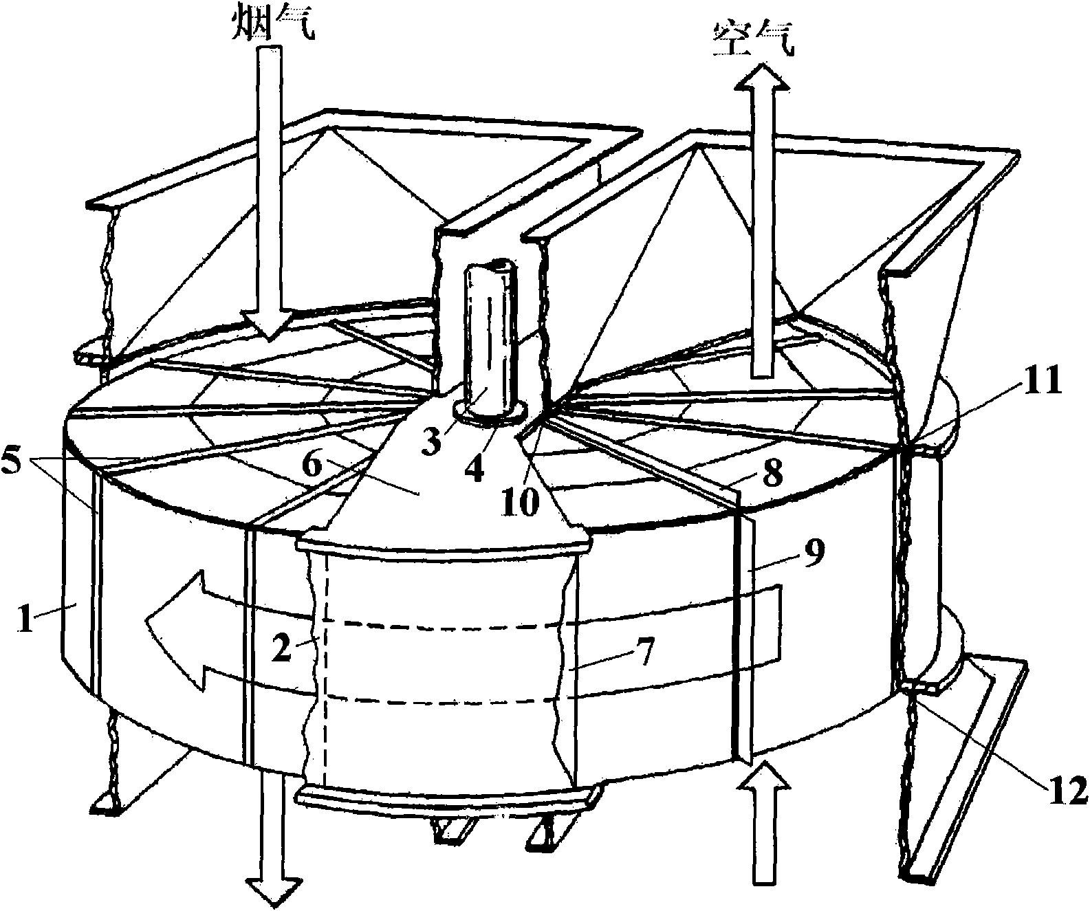 Corrugated elastic seal and rotary air pre-heater sealing device