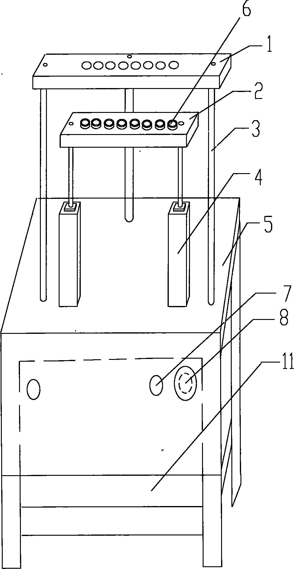 Device for determining water tightness