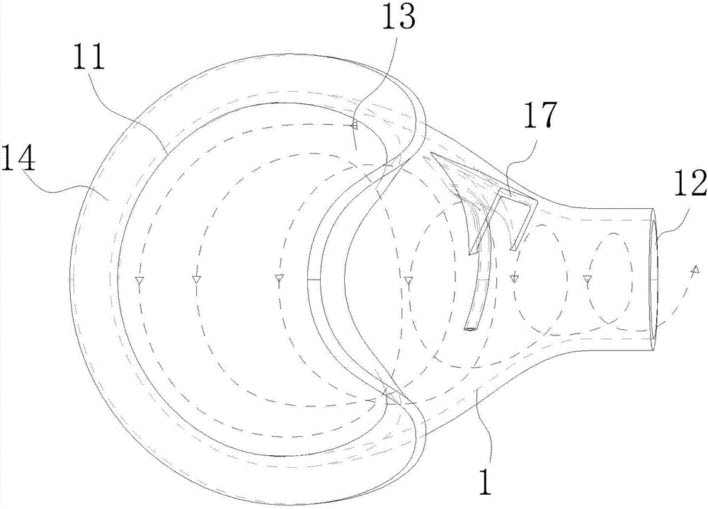 Vortex flow cleaning system suitable for defecation nursing device