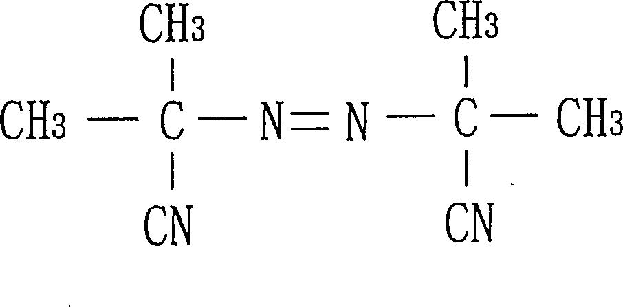 Active free radical starting agent and use thereof