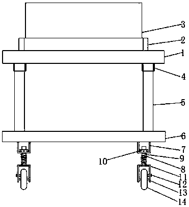 Movable textile frame damping device