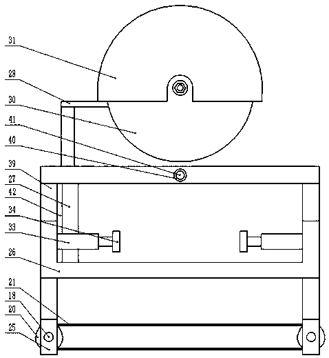 Continuous automatic cutting device of profile steel for building