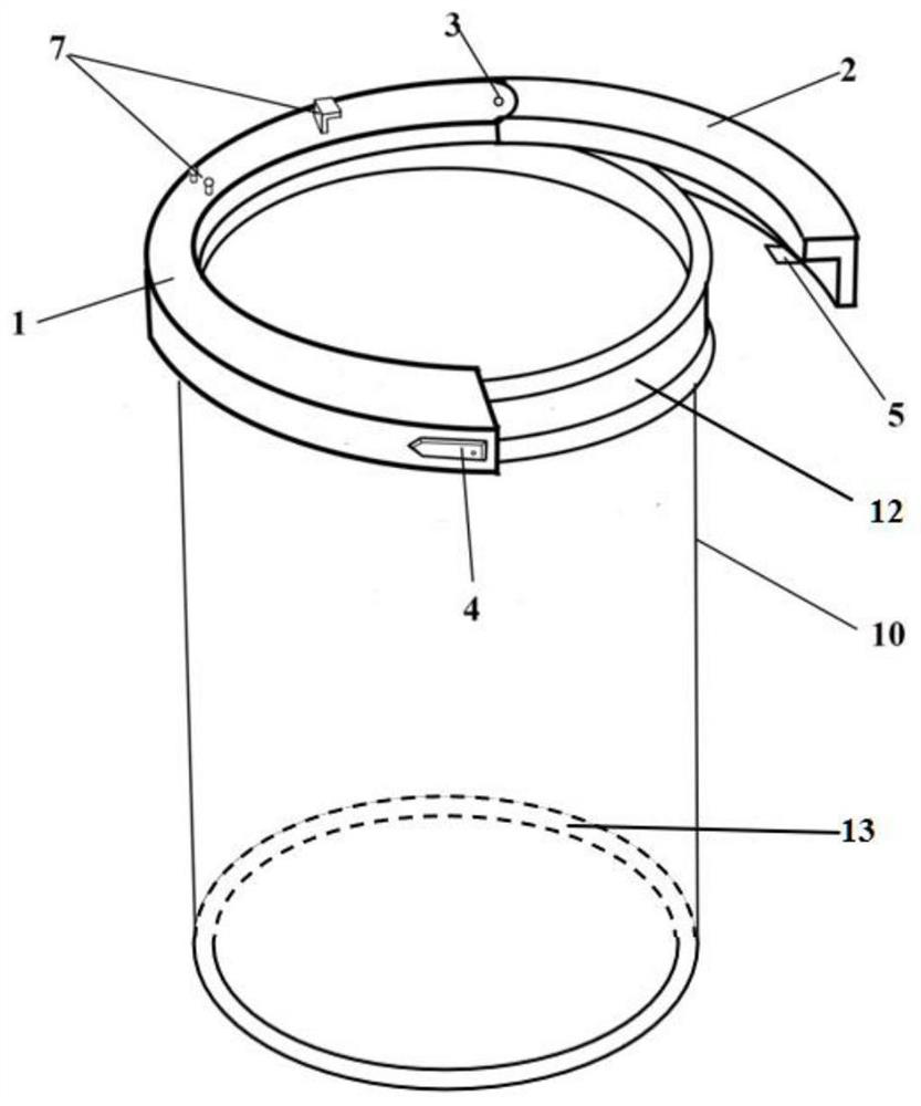 An opening and closing type incision partition stabilizer that can be fixed to a endoscopic incision protective sleeve