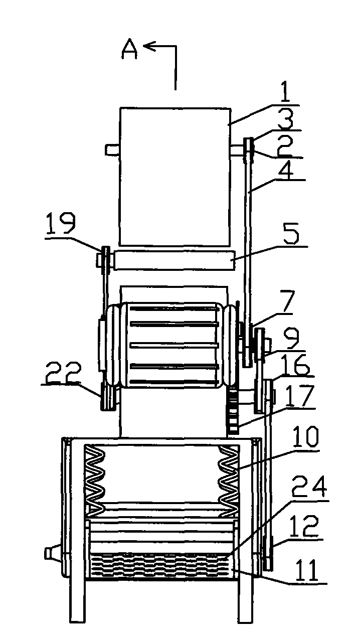 Mussel shell removing machine